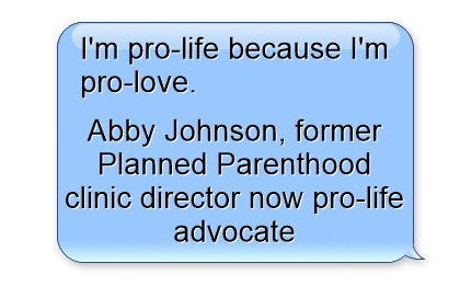 Pro-life because I am pro-love
