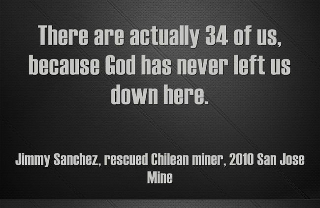 Jimmy Sanchez miner quote