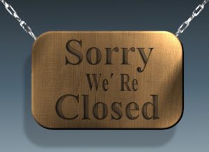 businesses shut down