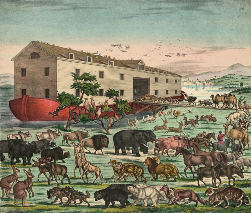 vintage Noah's Ark illustration
