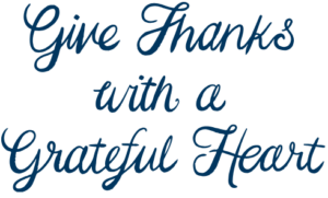 A grateful heart