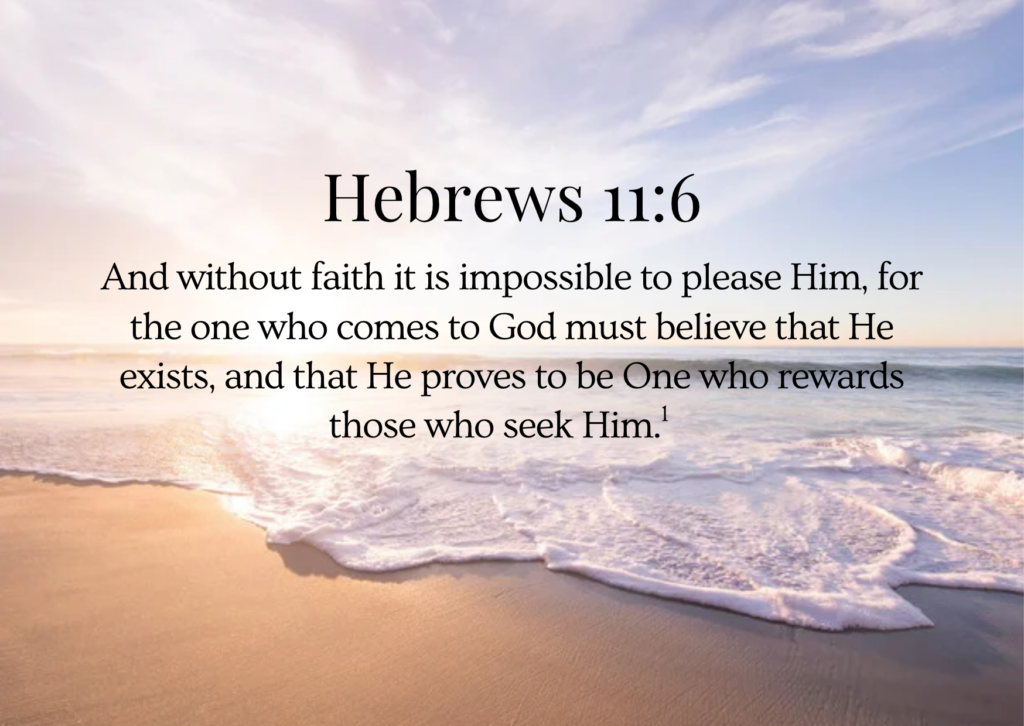 Have faith in God's future plans